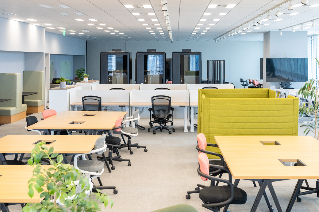 A bright and open office space designed for diverse working styles